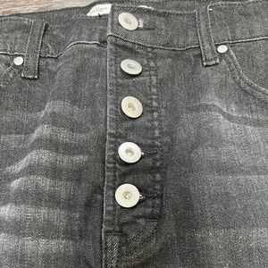 Indigo thread black wash jeans